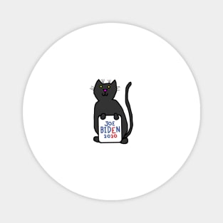 Small Cat with Joe Biden 2020 Sign Magnet